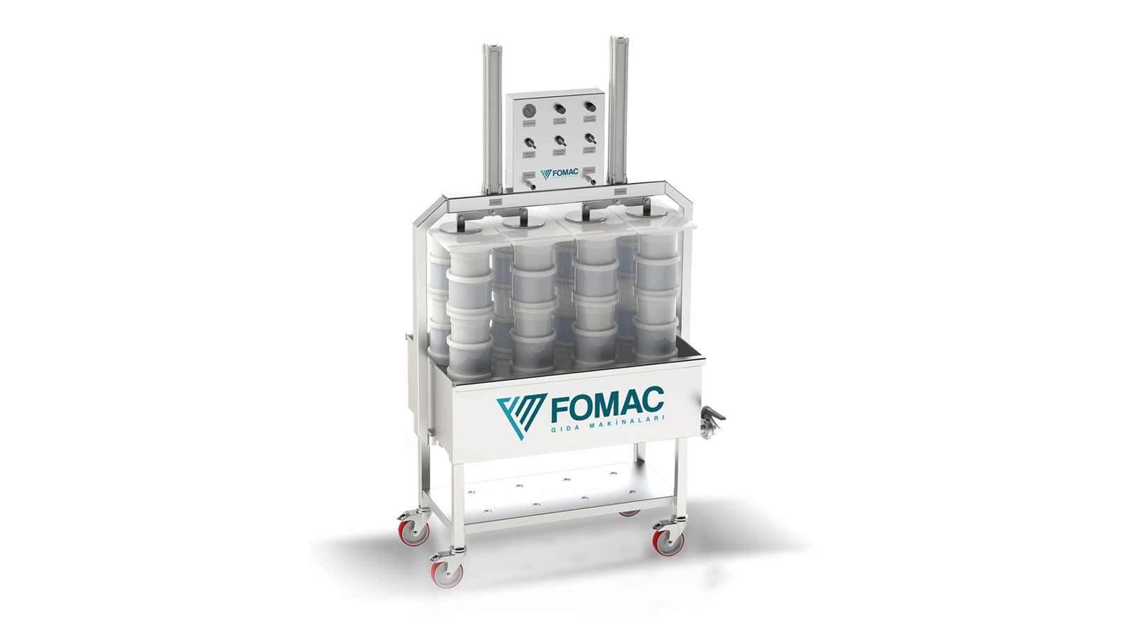 Fomac Gıda Makinaları | Konya Gıda Makinaları Üreticisi | Konya Peynir İşleme Ekipmanları, Türkiye Peynir Üretim Makineleri, Peynir İmalat Ekipmanları, Sıvı Dolum Makinaları, Kapak Kapatma Makinaları, Özel Gıda Makinaları, Özel Üretim Makinalar, FMC 60 Prnömatik Peynir Presi, FMC 70 Dağıtım - Boşaltım - Ön Baskı Kesme - Presleme Peynir Presi, FMC 80 Otomatik Peynir Presi Peynir Kütlesinin Boşaltılması Ön Preslemesi - Kesilmesi, FMC 110 Prnömatik Peynir Presi, FMC 130 Dikey Prnömatik Peynir Presi, FMC 150 Yatay Prnömatik Peynir Presi, FMC 160 Peynir Masası, FMC 170 Isıtmalı Peynir Masası, FMC 180 Peynir Süzme Teknesi / Teleme Süzme Arabas, FMC 200 Peynir Kesme Makinası, FMC 220 Volumetrik Dolum Makinesi, FMC 230 Flowmetreli Dolum Makinesi, FMC 240 Otomatik Kapak Kapatma Makinesi, FMC 250 Yarı Otomatik Kapak Kapatma Makinesi, FMC 260 Asansörlü Otomatik Kapak Besleme Makinesi, FMC 270 Peynir Kalıbı Yıkama Makinası, FMC 280 Penir Dinlendirme / Peynir Taşıma Arabası, Sıcak Et (Löp Et) Kesim Makinası