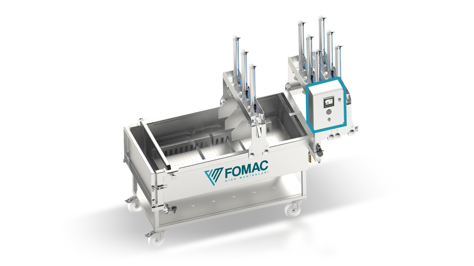 Fomac Gıda Makinaları | Konya Gıda Makinaları Üreticisi | Konya Peynir İşleme Ekipmanları, Türkiye Peynir Üretim Makineleri, Peynir İmalat Ekipmanları, Sıvı Dolum Makinaları, Kapak Kapatma Makinaları, Özel Gıda Makinaları, Özel Üretim Makinalar, FMC 60 Prnömatik Peynir Presi, FMC 70 Dağıtım - Boşaltım - Ön Baskı Kesme - Presleme Peynir Presi, FMC 80 Otomatik Peynir Presi Peynir Kütlesinin Boşaltılması Ön Preslemesi - Kesilmesi, FMC 110 Prnömatik Peynir Presi, FMC 130 Dikey Prnömatik Peynir Presi, FMC 150 Yatay Prnömatik Peynir Presi, FMC 160 Peynir Masası, FMC 170 Isıtmalı Peynir Masası, FMC 180 Peynir Süzme Teknesi / Teleme Süzme Arabas, FMC 200 Peynir Kesme Makinası, FMC 220 Volumetrik Dolum Makinesi, FMC 230 Flowmetreli Dolum Makinesi, FMC 240 Otomatik Kapak Kapatma Makinesi, FMC 250 Yarı Otomatik Kapak Kapatma Makinesi, FMC 260 Asansörlü Otomatik Kapak Besleme Makinesi, FMC 270 Peynir Kalıbı Yıkama Makinası, FMC 280 Penir Dinlendirme / Peynir Taşıma Arabası, Sıcak Et (Löp Et) Kesim Makinası